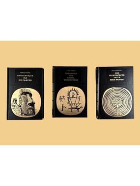 Hardcover French Mystery Books Easter Island, Extraterrestrial, Dead Sea Scrolls